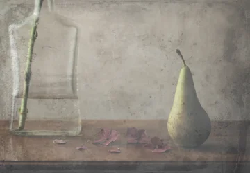 Natura morta vintage con pere