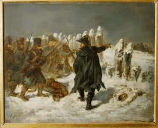 Michel Ney, Maresciallo di Francia, Principe della Moskova, durante la campagna russa del 1812 presso la ridotta di Kovno ...