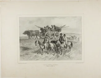 Famiglia di zingari ungheresi in viaggio, Moldavia, 19 luglio 1837