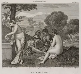 Denis-Sébastien Leroy, Antoine-Claude-François Villerey e Chataigner - Il concerto, dopo Giorgione - 1802-1815
