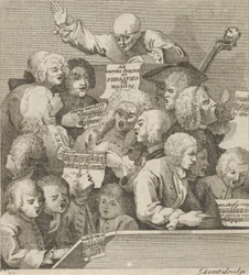Un coro di cantanti, ca. 1800