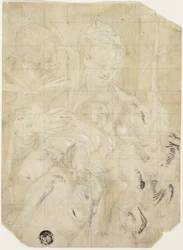 Sacra Famiglia con il piccolo San Giovanni Battista