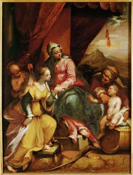 Il matrimonio mistico di Santa Caterina da Siena (dipinto su tela)