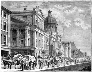 Bonsecours, Montreal, Canada, XIX secolo