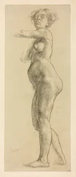 Studio di una figura femminile