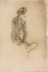 Studio di una figura femminile