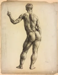 Studio di una figura maschile