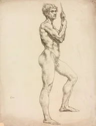 Studio di una figura maschile