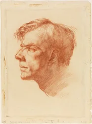 Ritratto di John Fothergill, 1907 circa (sanguigna su carta)