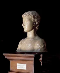 Giovane uomo. Scultura di Desiderio da Settignano (ca. 1430-1464), 1450-1455, dimensioni 40x34,5 cm, Firenze, Museo Nazionale del Bargello