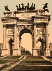 Arco della Pace, Milano, Italia, c.1900