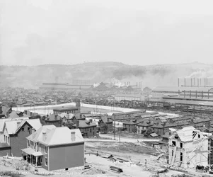 Impianto siderurgico Carnegie, Homestead, Pennsylvania, c.1905