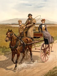 Carro irlandese, c.1890