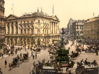 Piccadilly Circus, Londra, c.1890-1900