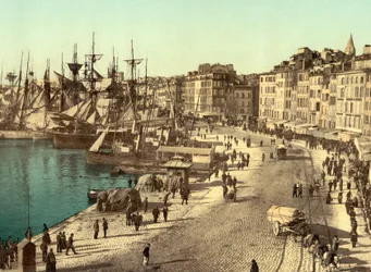 Vecchio Porto (Vieux-Port), Marsiglia, Francia, c.1890-1900