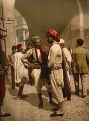 Uomini con turbante a Tunisi, c.1899