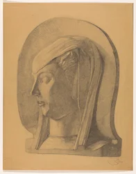 Testa di una donna velata