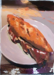 Bocata del camino 1, 2018 (pittura acrilica su foto stampata)