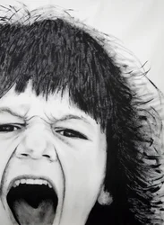 Ernesto 1 (serie Kids), 2008 (acrilico su carta)