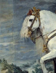Ritratto equestre di Isabella di Francia, moglie di Filippo IV di Spagna nel 1616 (dettaglio)