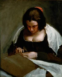 La donna ago (dipinto su tela)