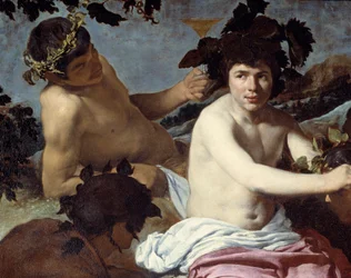 Il trionfo di Bacco o I bevitori (dettaglio)