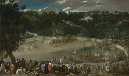 Filippo IV che caccia il cinghiale La Tela Real, c. 1632-1637