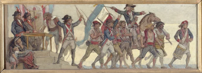 La partenza dei coscritti, La patria in pericolo: Schizzo per la scuola di rue de Château-Landon