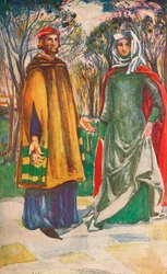 Un uomo e una donna del tempo di Edoardo I, 1907