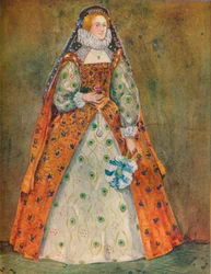 Una donna del tempo di Elisabetta, 1907