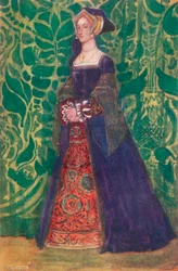 Una donna del tempo di Enrico VIII, 1907