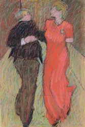 Danza a Parigi, 2006 (pastello su carta)