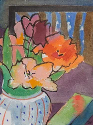 Tulipani (acquerello e inchiostro)