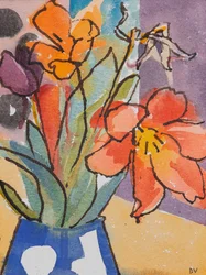 Tulipani (acquerello e inchiostro)