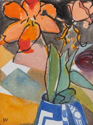 Tulipani (acquerello e inchiostro)