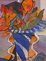 Tulipani (acquerello e inchiostro)