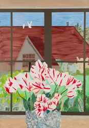 Tulipani al fienile Maynes (collage)