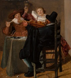 Compagnia allegra con violinista