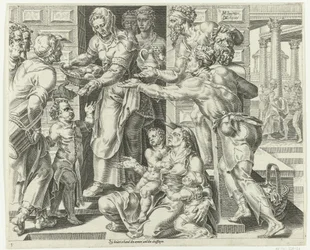 La donna virtuosa pratica la carità