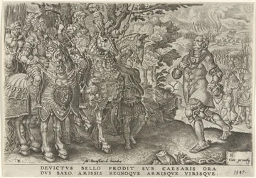 Resa del duca di Sassonia sul campo di battaglia di Mühlberg, 1547