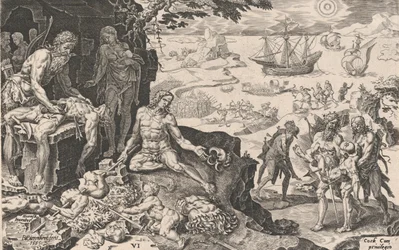 Le truppe imperiali portano la civiltà agli indiani, dalle Vittorie dell