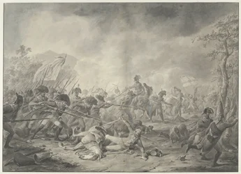 Cattura del generale russo Hermann durante la battaglia di Bergen, 1799