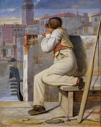 A Gondolier, Venice
