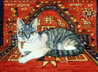Prima toppa di tappeto-gatto, 1992