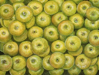 Mela verde spalmata