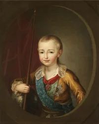 Ritratto del Granduca Alessandro Pavlovich Alessandro I da bambino