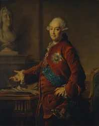 Ritratto del vice-cancelliere principe Alexander Mikhaylovich Golitsyn 1723-1807, 1772