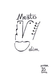 Mesto - una caricatura di un volto disegnata utilizzando la notazione musicale