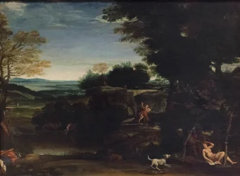 Paesaggio con Silvia e un satiro