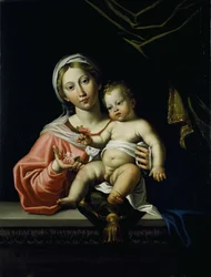 La Madonna della Rosa, prima del 1627
